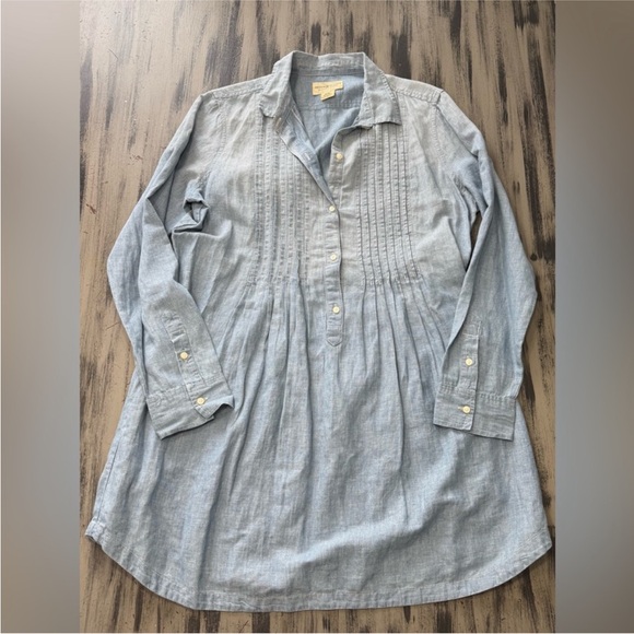 Denim & Supply Ralph Lauren Pintuck Chambray Mini Dress NWOT - Picture 4 of 8